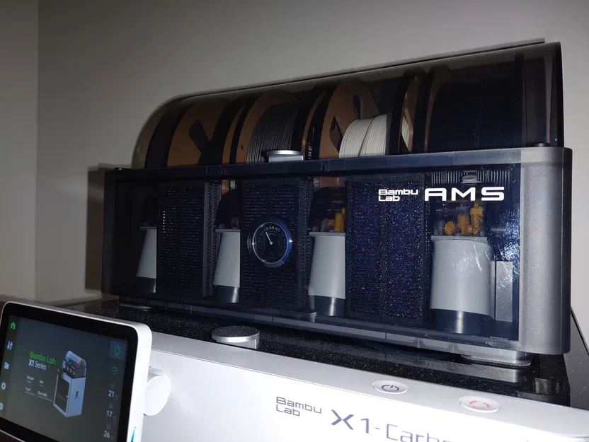 Hộp Chống Ẩm Cho Bambu Lab AMS Có Tay Cầm Và Ẩm Kế Analog - Image 1