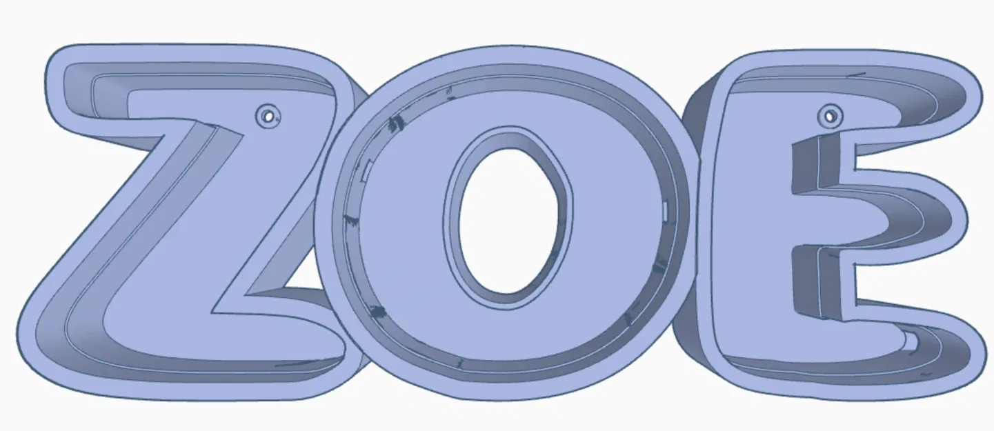 Đèn LED Tên ZOE - Image 1