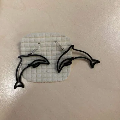 Bông tai/Mặt dây chuyền Cá Heo Độc Đáo