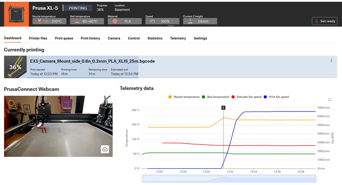 Giá đỡ điện thoại cho Prusa XL làm webcam với PrusaConnect - Image 3