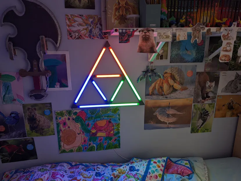 Đèn LED Triforce Legend Of Zelda Treo Tường - Image 1