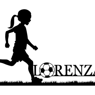 Bảng tên cô gái đá banh Lorenza