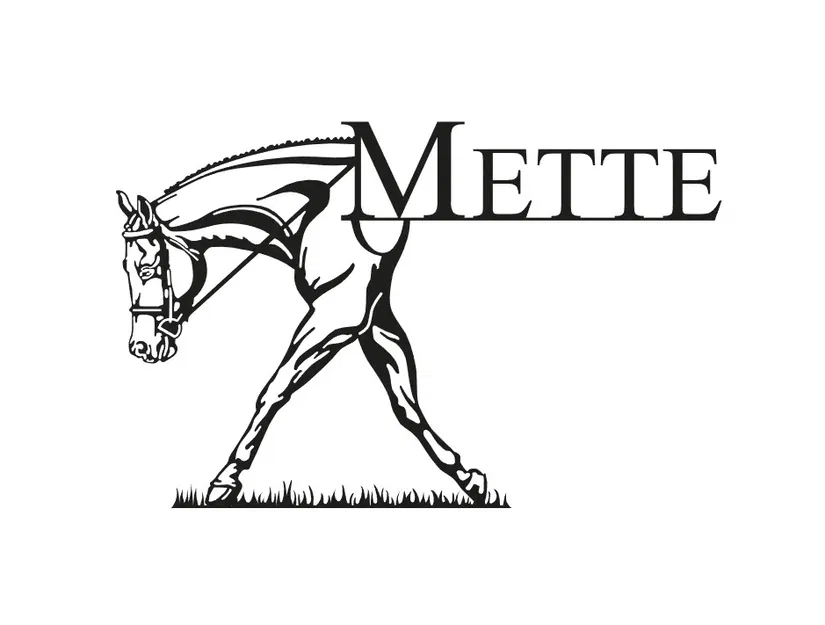 Mẫu in 3D Ngựa & Tên - Image 1