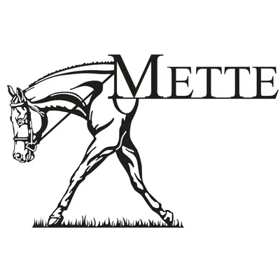 Mẫu in 3D Ngựa & Tên