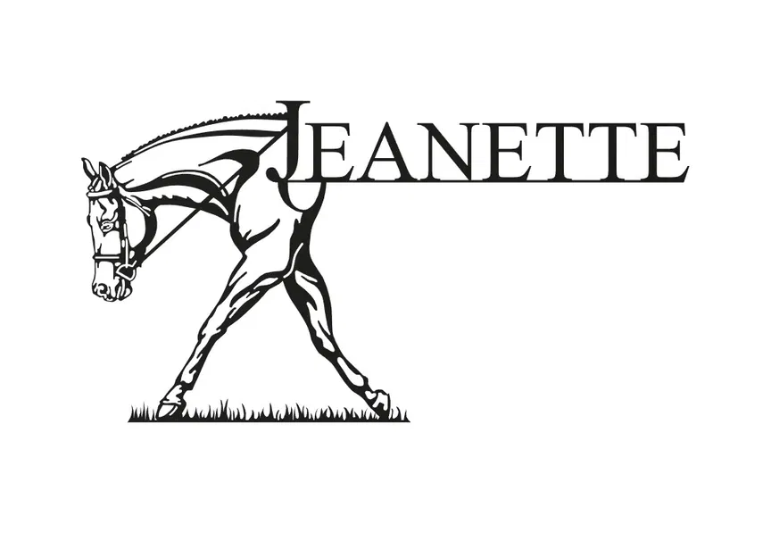 Mô Hình Ngựa Jeanette & Tên - Image 1
