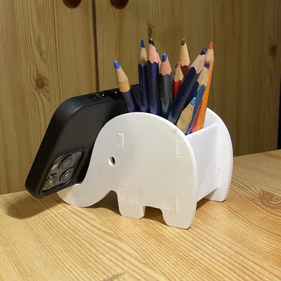 Chân đế/Hộp đựng bút hình con voi