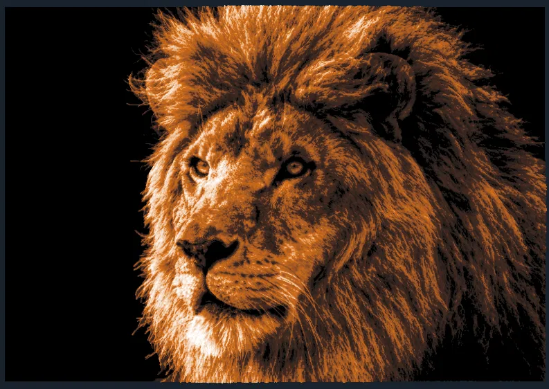 Tranh đầu sư tử - Image 1