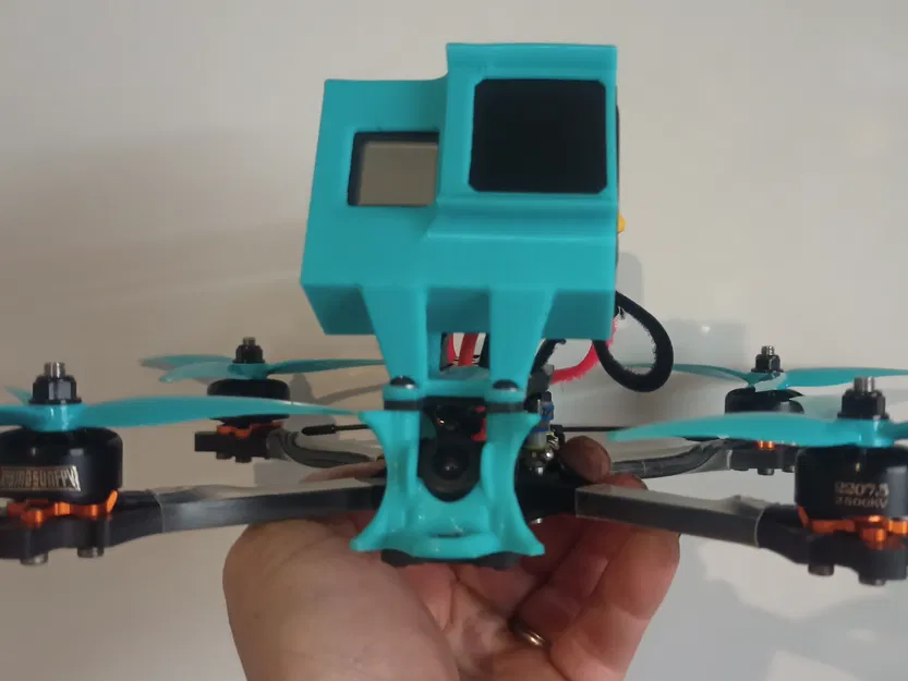 Mount Gopro Hero 8 cho TBS Source 1 V5 có khe lọc gió TBS ND - Image 1