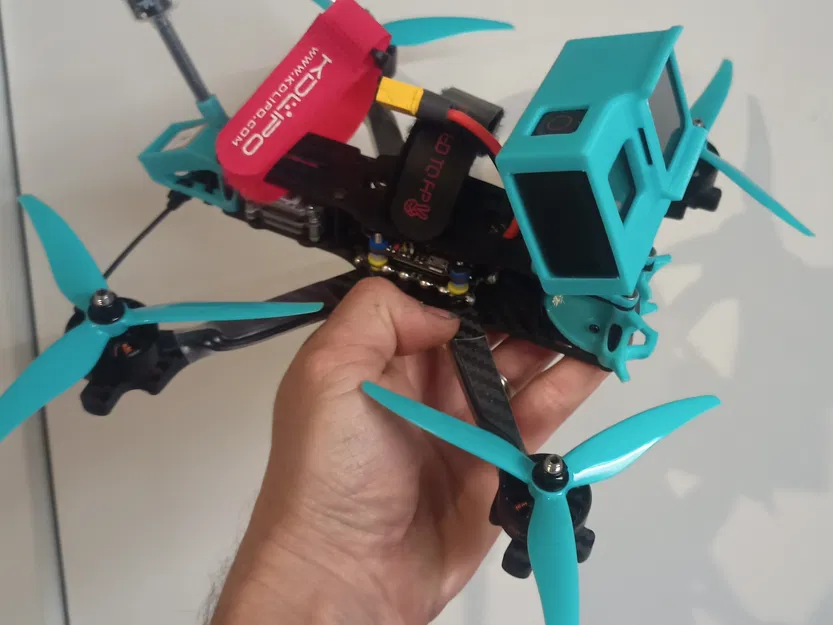 Mount Gopro Hero 8 cho TBS Source 1 V5 có khe lọc gió TBS ND - Image 2