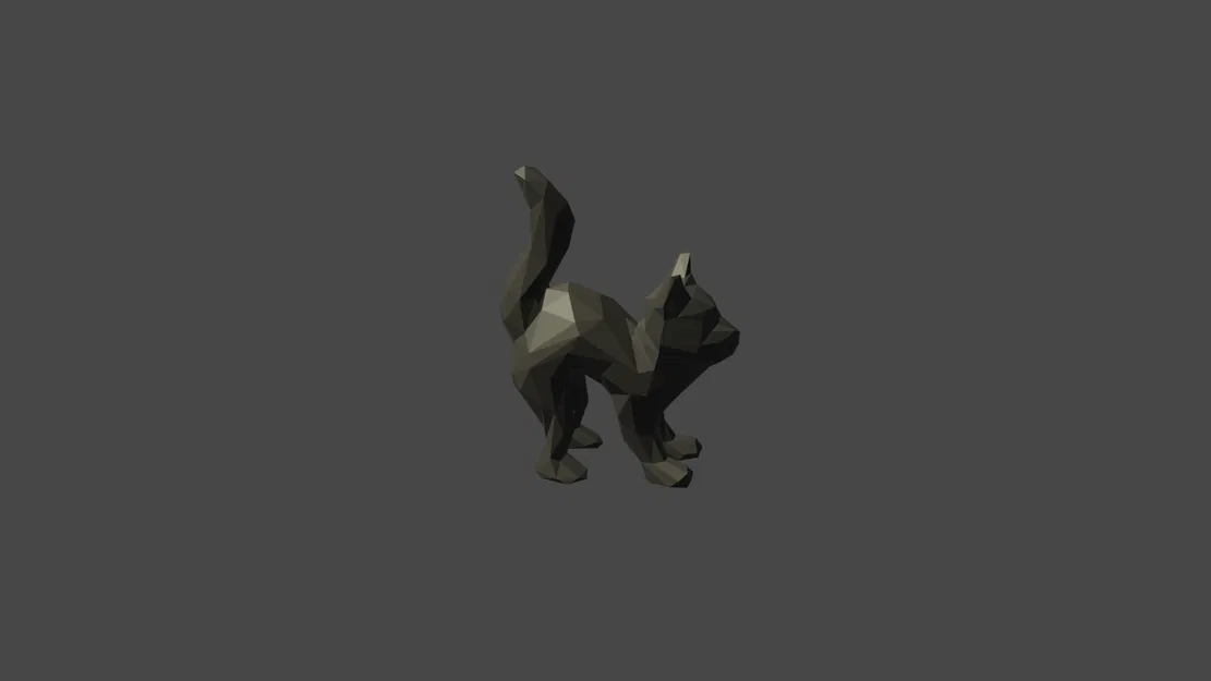 Mèo lowpoly - Image 1