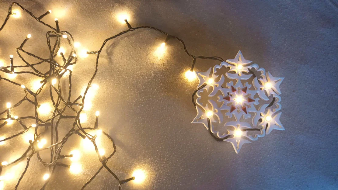 Bông Tuyết Trang Trí Đỉnh Cây Thông Noel - Image 2