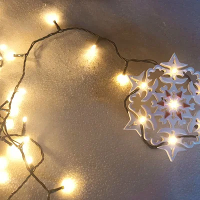 Bông Tuyết Trang Trí Đỉnh Cây Thông Noel