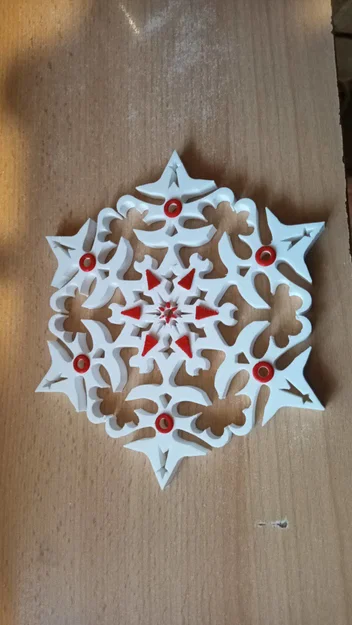 Bông Tuyết Trang Trí Đỉnh Cây Thông Noel - Image 3