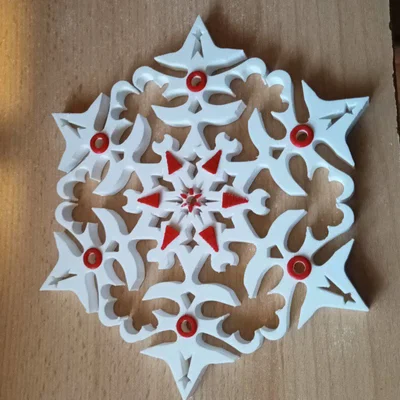 Bông Tuyết Trang Trí Đỉnh Cây Thông Noel