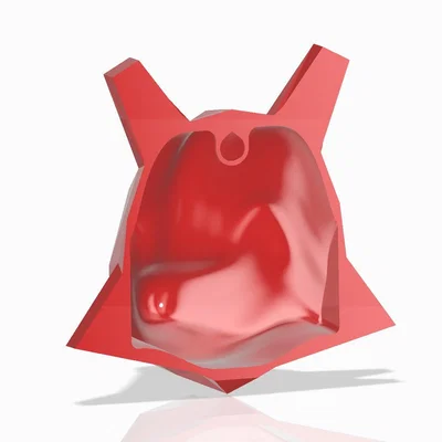 Tượng cáo low poly treo tường