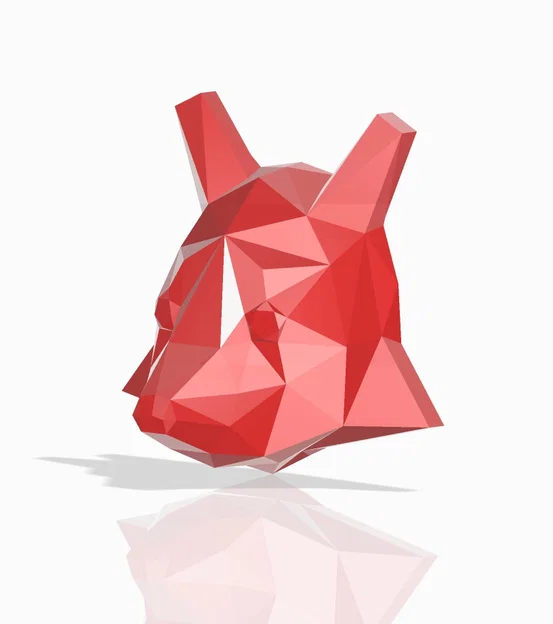Tượng cáo low poly treo tường - Image 5