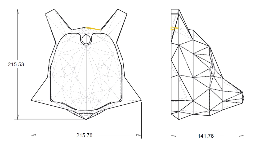 Tượng cáo low poly treo tường - Image 6