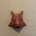 Tượng cáo low poly treo tường - Thumbnail 7