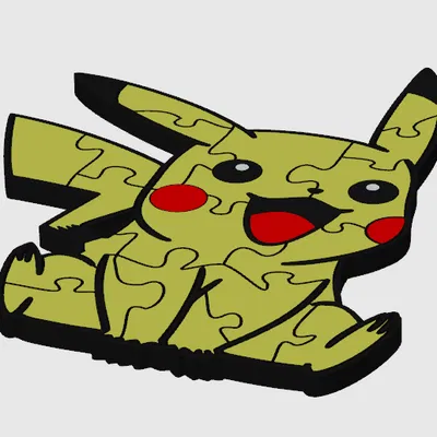 Mô hình Pikachu ghép màu - tách màu