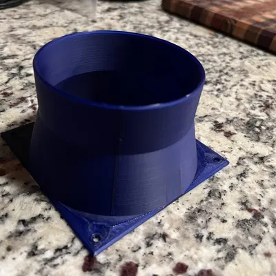 Ống nối quạt 120mm sang ống thông hơi 4 inch