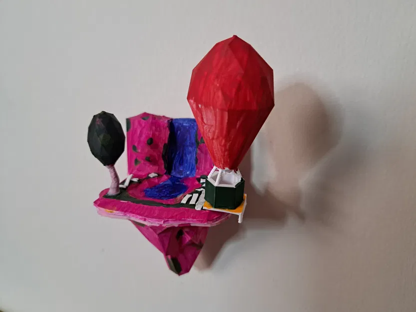 Đảo Nổi Phong Cách Low Poly - Rừng Cây - Image 3