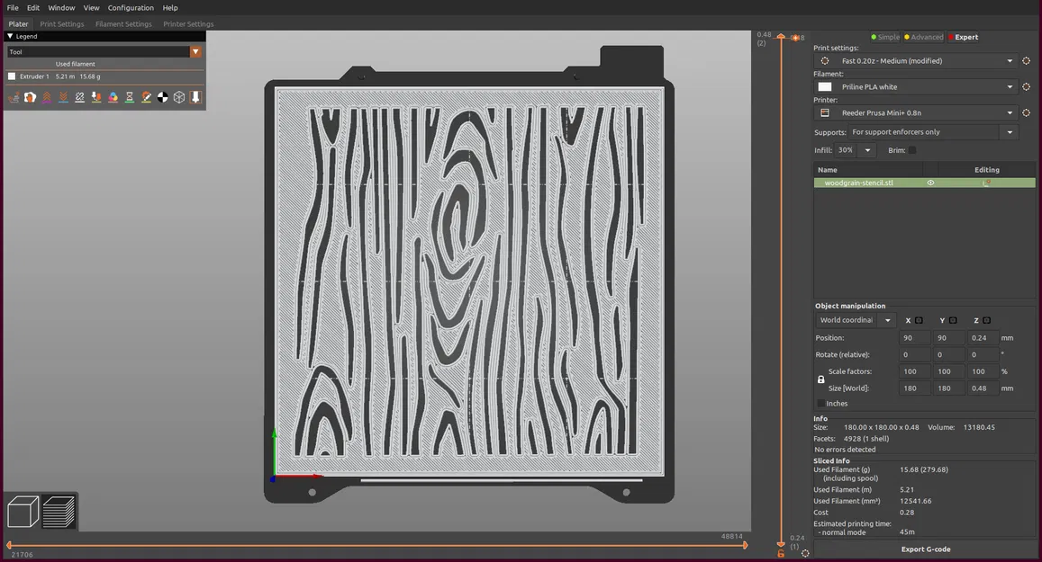 Khuôn Vẽ Vân Gỗ - Image 1