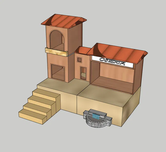 Mô Hình Nhà Cửa Cho Cảnh Chúc Sinh GT 13 - Image 3