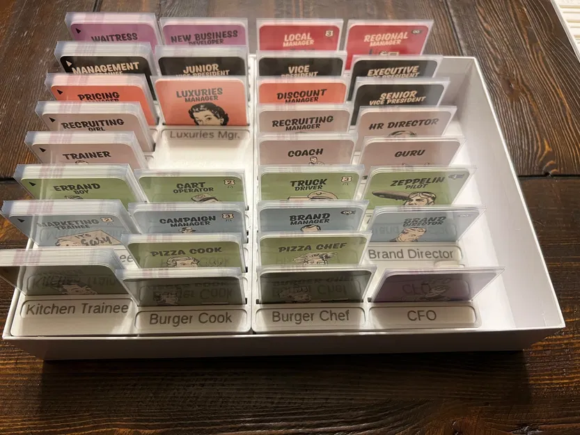 Bộ Chèn / Tổ Chức Food Chain Magnate - Có Giá Đỡ Nhân Viên & Hỗ Trợ Bảng Ghi Nhớ Khô Lớn Hơn BGG - Image 2