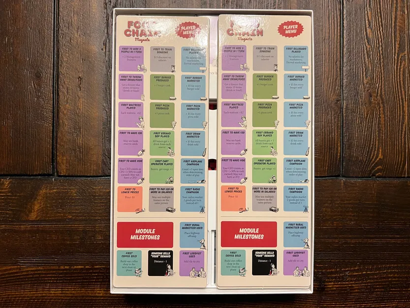 Bộ Chèn / Tổ Chức Food Chain Magnate - Có Giá Đỡ Nhân Viên & Hỗ Trợ Bảng Ghi Nhớ Khô Lớn Hơn BGG - Image 5