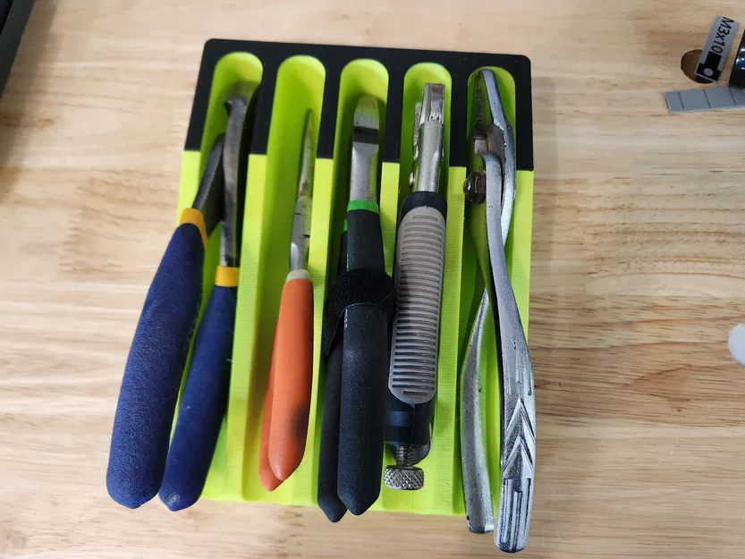 Khay Đựng Kìm Tuốc Nơ Vít Gridfinity - Tùy Chỉnh Lỗ Nam Châm - Image 2