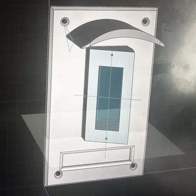 Đế Gắn Chuông Cửa Ring Có Mái Che (Nghiêng 15 Độ)