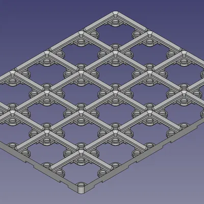 Đế Gridfinity "Nơ bươm bướm" Xịn Sò