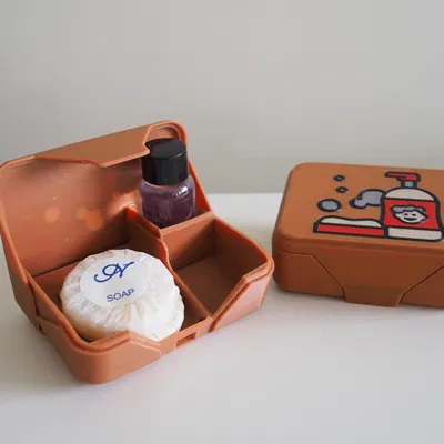 Hộp đựng xà phòng và dầu gội du lịch (vừa chai từ ebay)