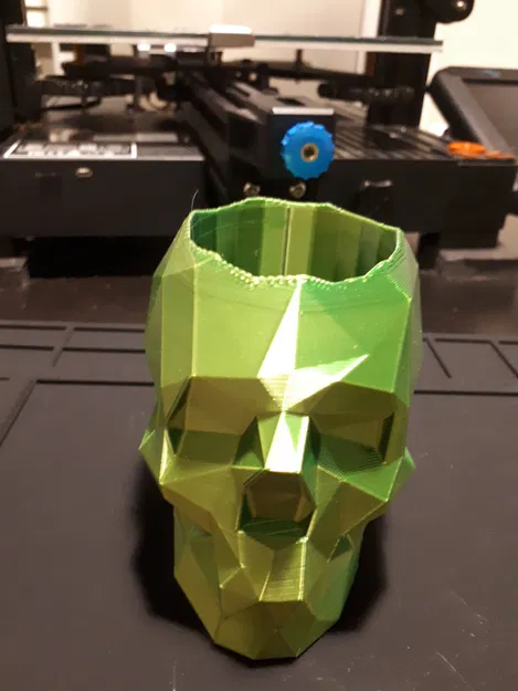 Hộp Đựng Bút Đầu Lâu Low Poly - Image 3