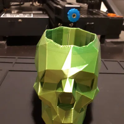 Hộp Đựng Bút Đầu Lâu Low Poly