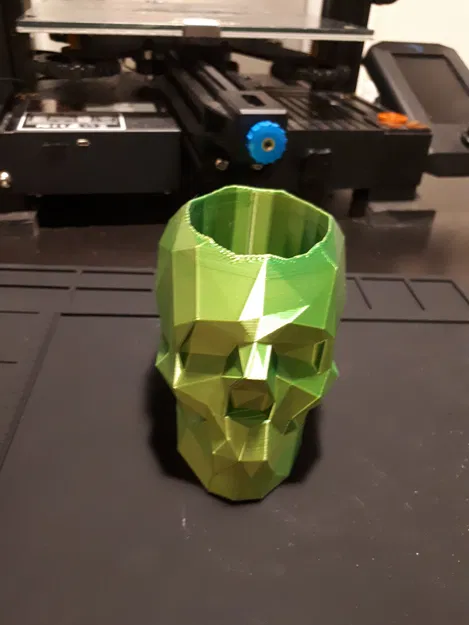 Hộp Đựng Bút Đầu Lâu Low Poly - Image 4