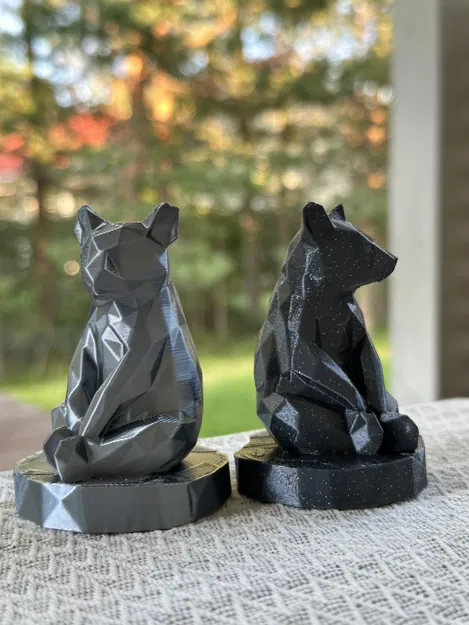 Tượng Gấu Phong Cách Lowpoly - Image 1