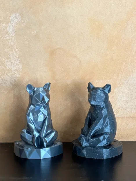 Tượng Gấu Phong Cách Lowpoly - Image 4