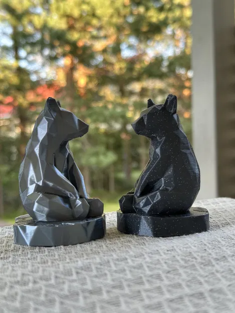 Tượng Gấu Phong Cách Lowpoly - Image 5