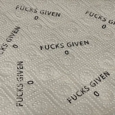 Con Dấu "Zero F*cks Given" (Không Quan Tâm) 24mm x 69mm