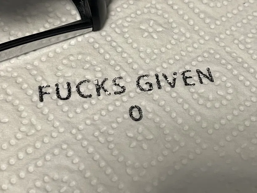 Con Dấu "Zero F*cks Given" (Không Quan Tâm) 24mm x 69mm - Image 3