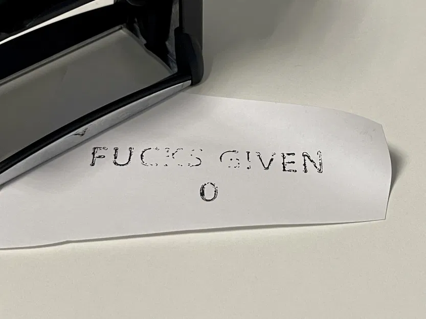Con Dấu "Zero F*cks Given" (Không Quan Tâm) 24mm x 69mm - Image 4