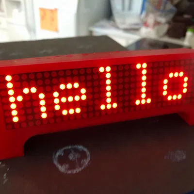 Đồng hồ ESP8266 Wemos Tin tức Thời tiết Màn hình Cuộn