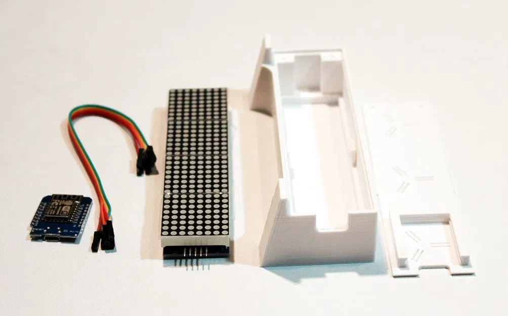 Đồng hồ ESP8266 Wemos Tin tức Thời tiết Màn hình Cuộn - Image 6