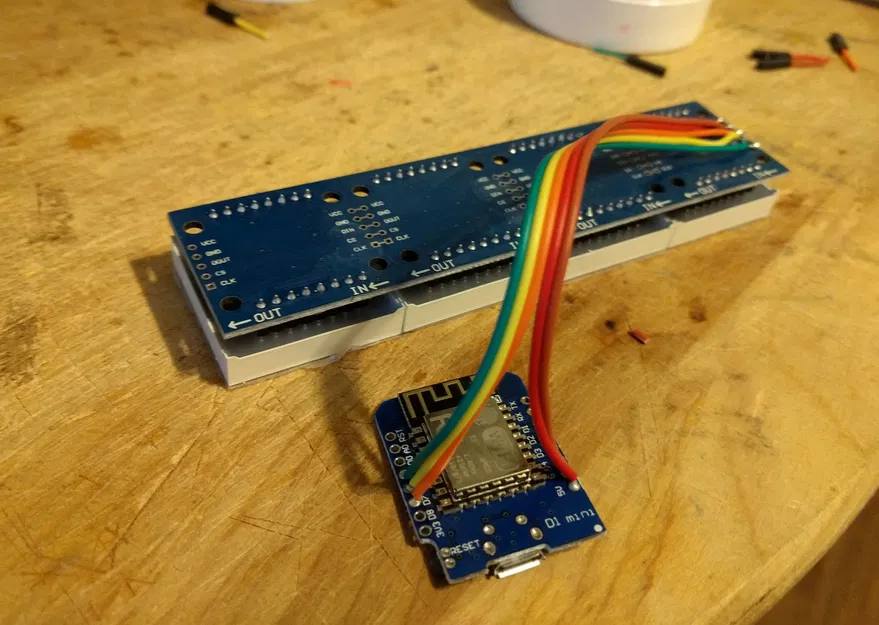 Đồng hồ ESP8266 Wemos Tin tức Thời tiết Màn hình Cuộn - Image 9