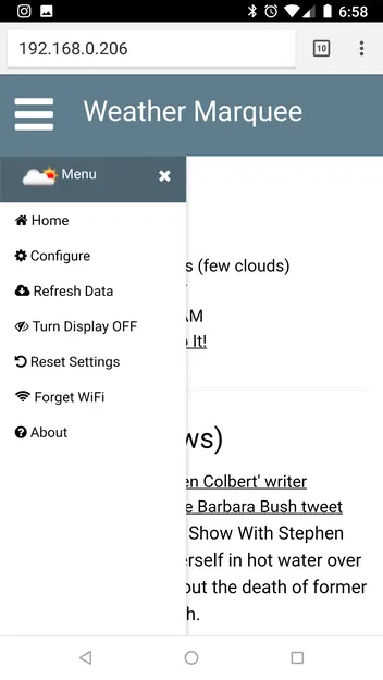 Đồng hồ ESP8266 Wemos Tin tức Thời tiết Màn hình Cuộn - Image 17