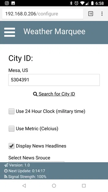 Đồng hồ ESP8266 Wemos Tin tức Thời tiết Màn hình Cuộn - Image 18