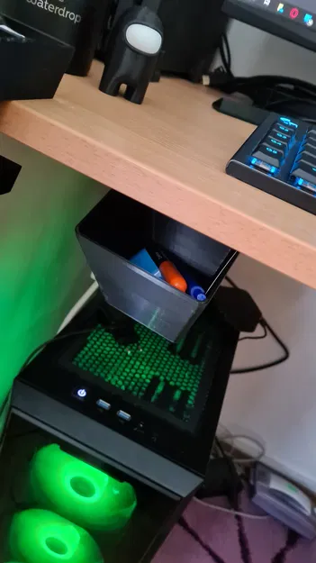 Hộp/Ngăn kéo đựng đồ có thể thu vào dưới bàn - Image 5