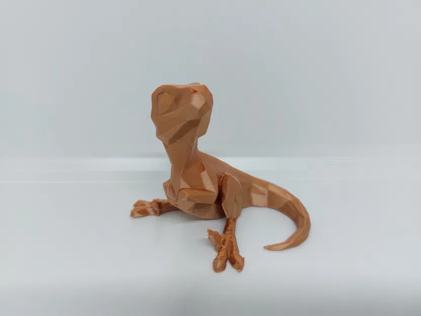 Khủng Long Bạo Chúa Con Dễ Thương - Low Poly/In Không Cần Support/In Không Tốn Vật Liệu - Image 2