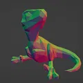 Khủng Long Bạo Chúa Con Dễ Thương - Low Poly/In Không Cần Support/In Không Tốn Vật Liệu - Thumbnail 6